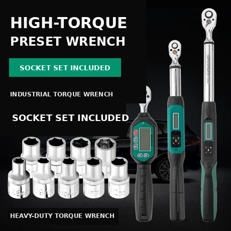 Professional Digital Torque Wrench with LCD Display and Preset Alerts